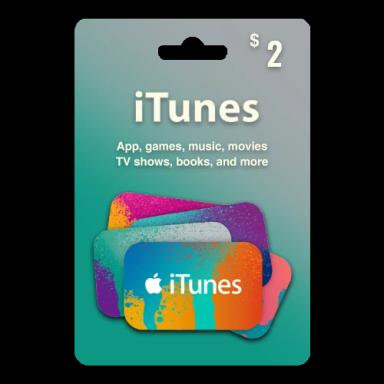 Logo Apple iTunes Gift Card USA Store 2$ 